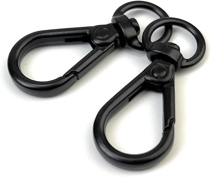 10 Pcs Heavy Duty Swivel Lobster Claw Clasps 3/8 Inch Push Gate Snap Hooks Trigger Clips for Handbag Purse Keychain
