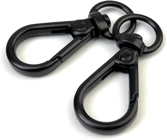 10 Pcs Heavy Duty Swivel Lobster Claw Clasps 3/8 Inch Push Gate Snap Hooks Trigger Clips for Handbag Purse Keychain