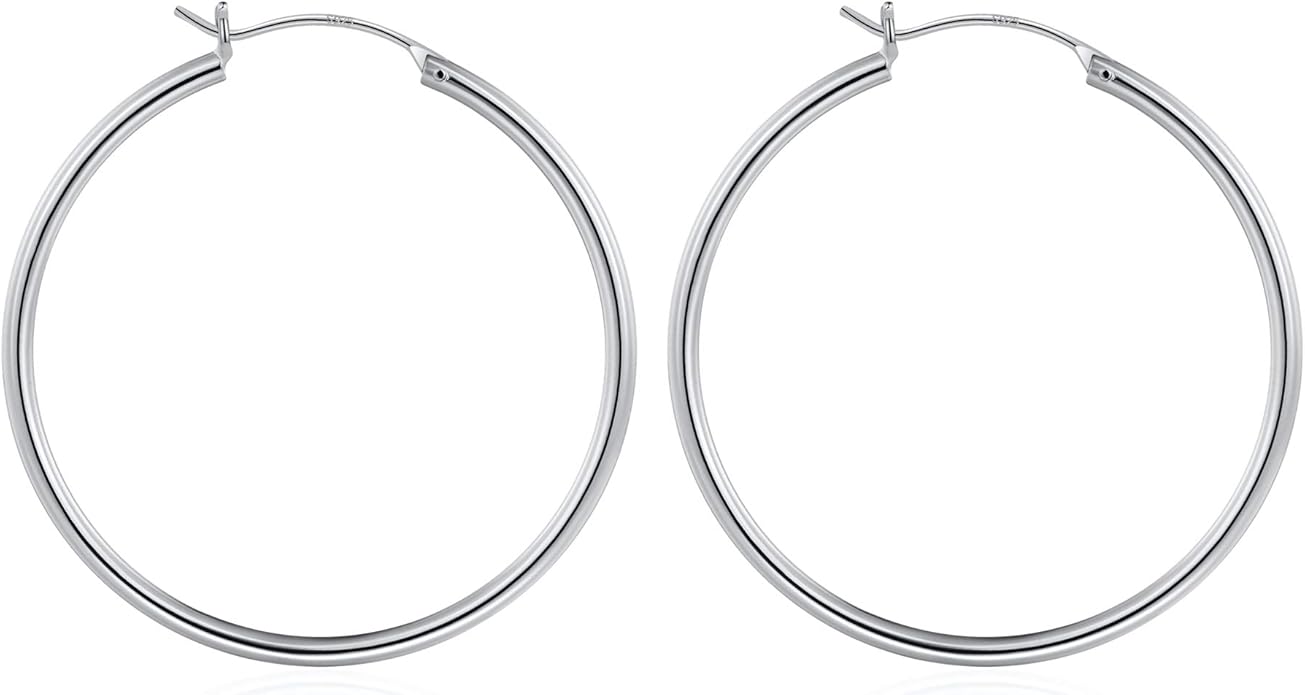 M MOOHAM 14K-Gold-Plated Hoop Earrings for Women - Hypoallergenic 14K Gold 925 Sterling silver-plated Post Sensitive Ears Nickel Free Hoops Earrings Set for Women Jewelry Lightweight 13-60mm