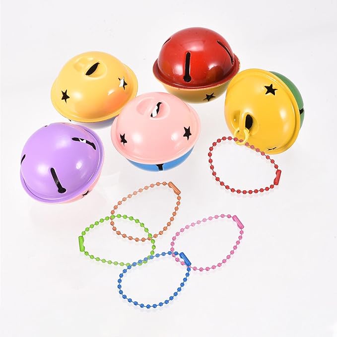 HARFINGTON Ball Bead Chains, 4.72" 14Colors Pull Chain Extension with Matching Connectors for Key Chains Tags Craft Projects Jewelry Making, 1Set 14Pcs