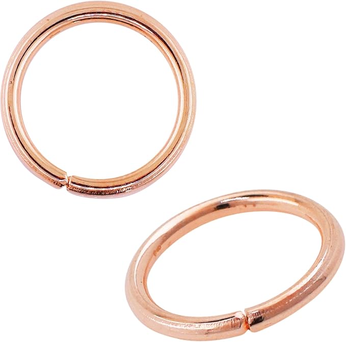 Mandala Crafts Assorted Rose Gold Color Jump Rings Jewelry Findings Metal O Rings for Jewelry Making Supplies - 3000 4mm Small Open Jump Rings Kit for Necklace Earring