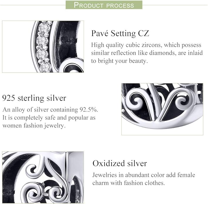 925 Sterling Silver Letter Charms for Pandora Bracelets Alphabet Initial Charms Beads Birthday Christmas Jewelry Gift for Women