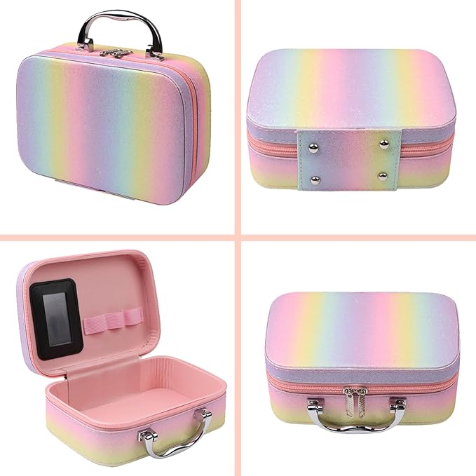 All In One Makeup Set,makeup set for girls,Makeup Gift Set for Women & Girls,Make up Cosmetic Storage,Rainbow Gift Cosmetic Case