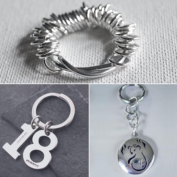 Uniclife 6 mm Silver Jump Rings for Jewelry Making Open Single Loops Mini Ring Connectors for Keychains and Necklace Repair (1000 PCS)