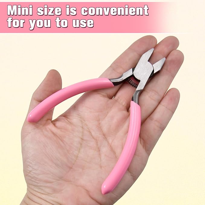 4.4" Mini Short Flat Nose Pliers for Jewelry Making Small Duck Billed Pliers Smooth Jaws Flat Plier Wire Straightener Jewelry Making Tools for Wire Bending Straightening Craft DIY Supplies