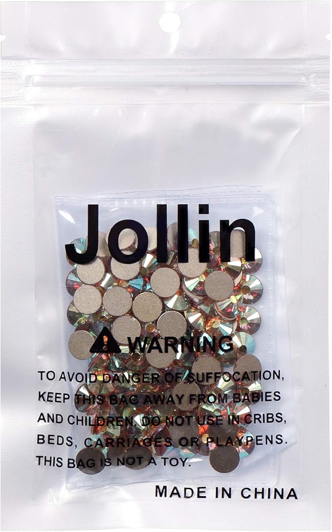 144pcs Flatback Rhinestones Glue Fix Crystal Glass Diamantes Gems for Crafting Nail Art Crafts Decorations Clothes Shoes 8.4 mm (ss40, DawnLight)