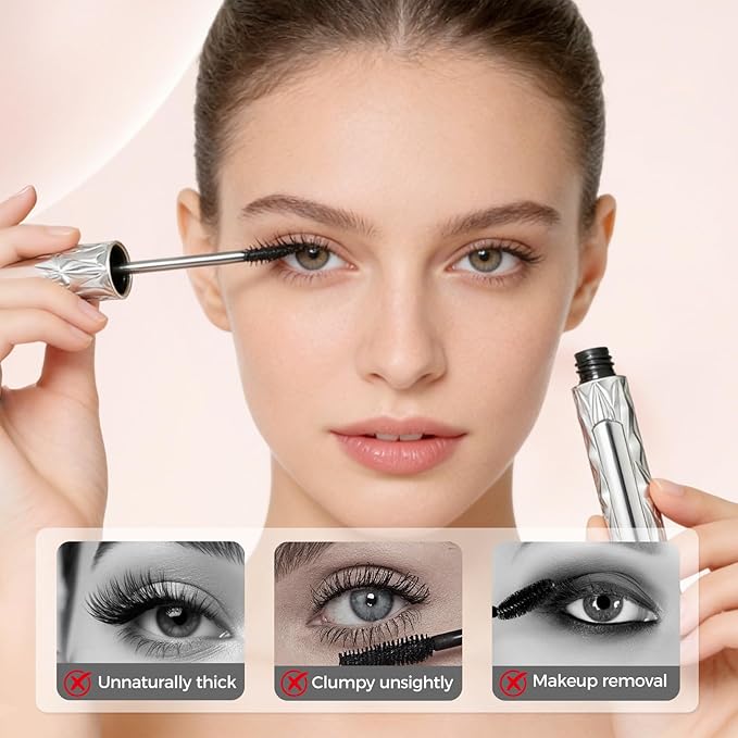 Eyelash Primer, Tubular Eyelash Primer, Iron Wand Mascara, Waterproof Quick Drying Long Curling Mascara, Natural And Non-Smudged, No Flaking, No Clumping(1)