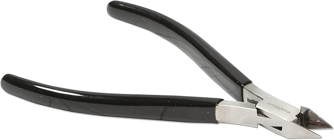 The Beadsmith Side Cutter – Extra Fine Tips – 4.5 inches (114mm) – PVC Grip Handle with Double Leaf Springs – Jewelry Making Tool for Creating Bracelets, Earrings and Necklaces