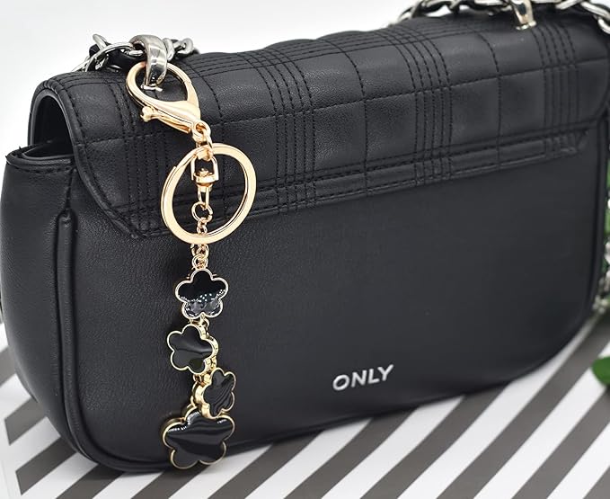 Keychains for Womens, Bag Charm Flowers Car Key Chain Key Ring Pendant for Purse, Handbag Bag Decoration