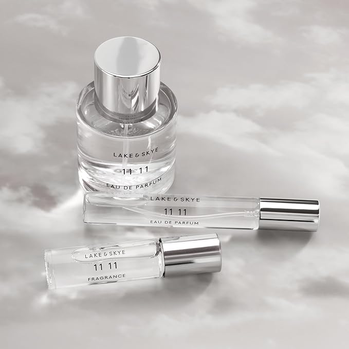 Lake & Skye 11 11 Eau de Parfum Spray, Long Lasting Fragrance, 1.7 fl oz (50 ml) - Skin Musk, Clean, Vegan, Paraben-Free, Cruelty-Free