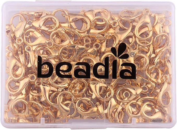 Alloy Lobster Clasps 12x6mm Gold Plated Lobster Claw Clasps for DIY Jewelry Making 150pcs