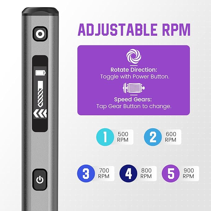 AM ARROWMAX 5-Speed Mini Electric Drill Pen with Benchtop Press, 10 Small Bits with Aluminium Box, LED Lights, OLED Display, Resin Drill Set For Jewelry Making, Plastic, Wood