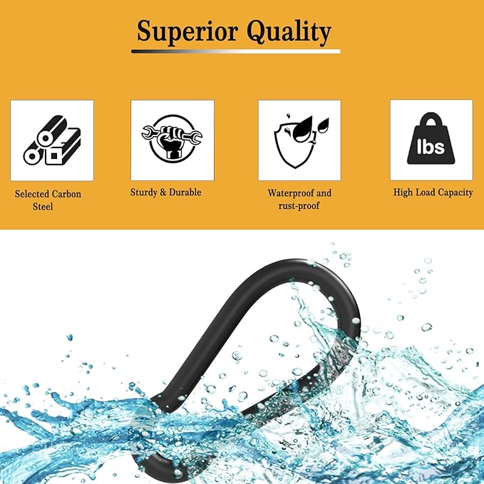 Carabiner Clip Spring Snap Hook, Heavy Duty Spring Snap Hook, Quick Link Keychain Clip for Keys Swing Set Camping Fishing Hiking Traveling
