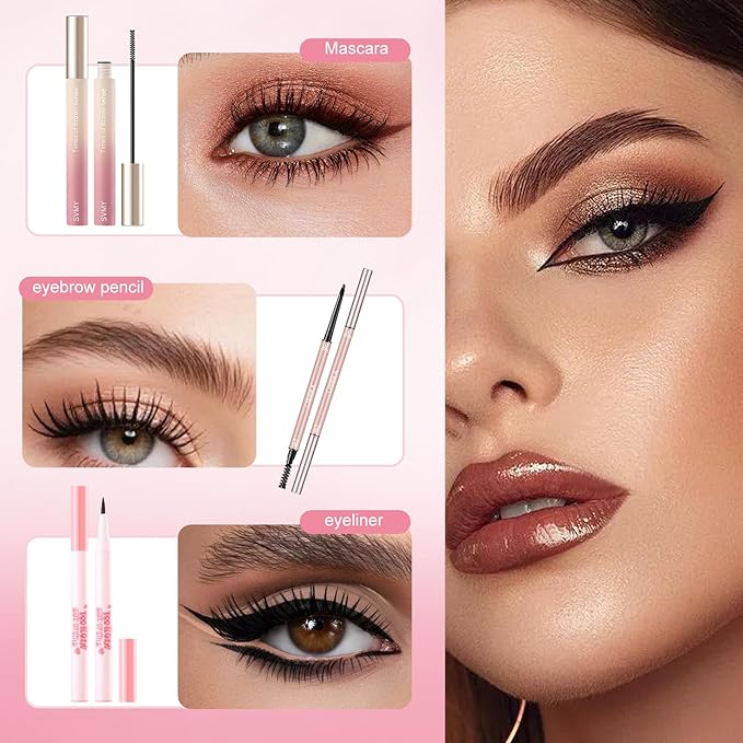 Makeup Kit,Makeup Set,25Pieces All in One Makeup Kit for Women and Teens,Hypoallergenic Makeup sets for Women Full Kit,make up kits for teens,Christmas makeup gift set for beginners