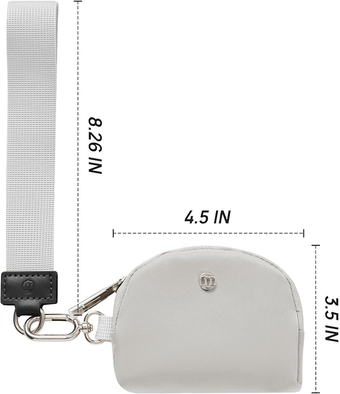 Mum's Memory Mini Zip Around Wristlet Wallet for Women Dual Pouch Wristlet Portable Wallet Coin Purse Mini Women Coin Pocket