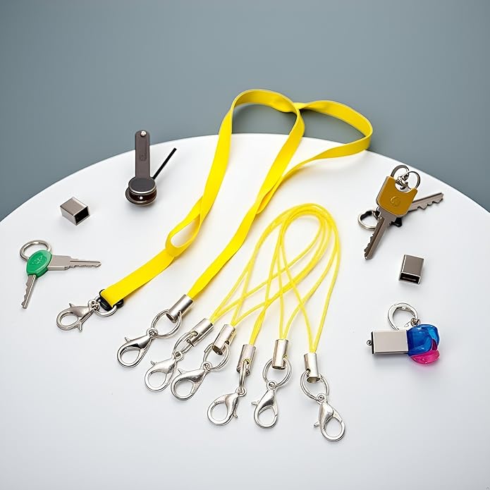 20 Pcs Mobile Phone Rope Strap Charm Lariat Lanyard with Lobster Clasp Cords, Cell Phone Charms, Car Keychain, for Cellphone/USB Drive/Keychain/DIY Jewelry Accessories