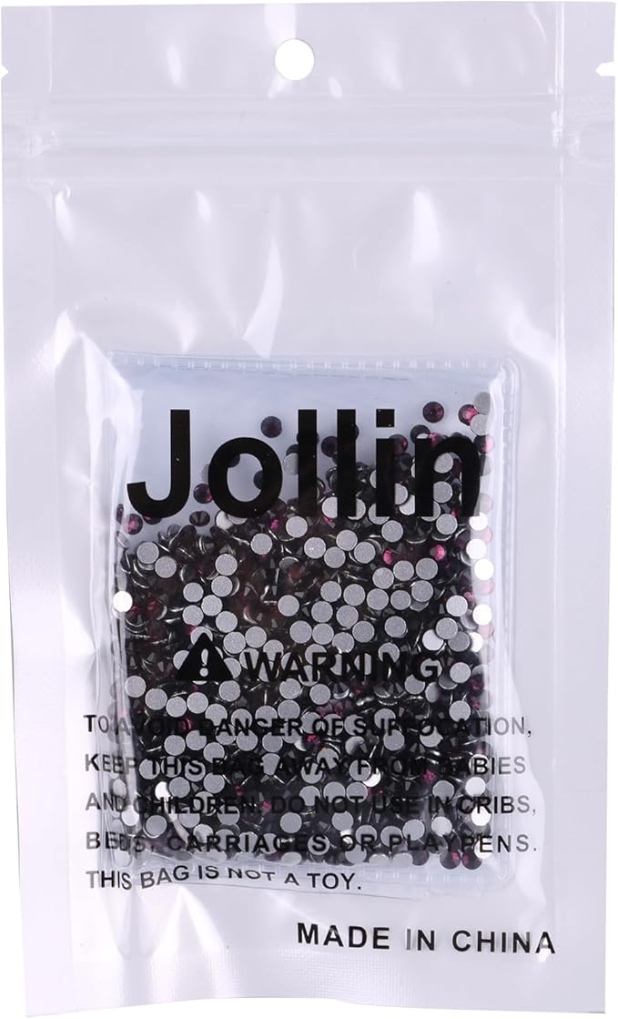 1440pcs Flatback Rhinestones Glue Fix Crystal Glass Diamantes Gems for Crafting Nail Art Crafts Decorations Clothes Shoes 3.2 mm (ss12, Amethyst)