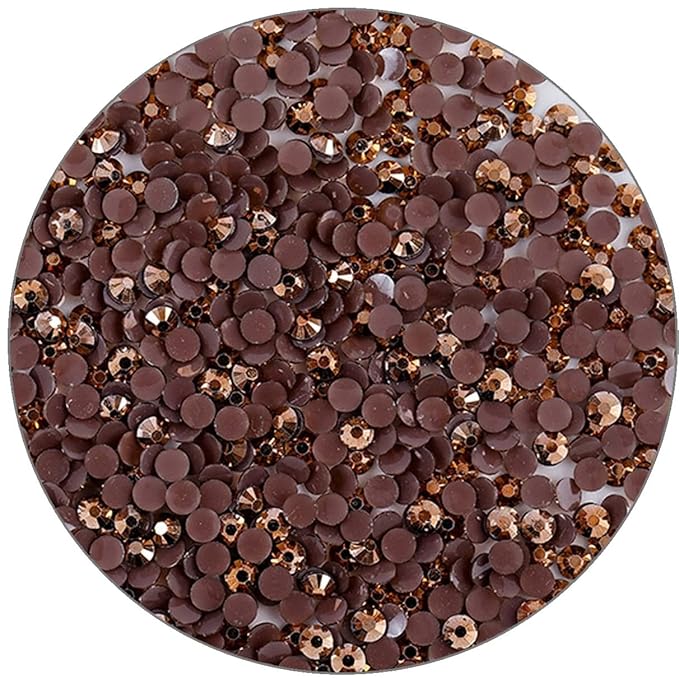 1500 Pieces SS16 4mm Flatback Rhinestones Clear Glasses Round Gems AB Crystals for Nail Art DIY Crafts Clothes Glitter Stones （Bronze）