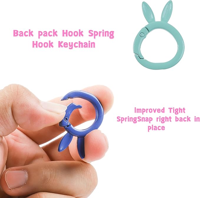 6Pack Carabiners Hook Clips Camping Accessories,Versatile Aluminum Key Holder for Outdoor Travel and Daily