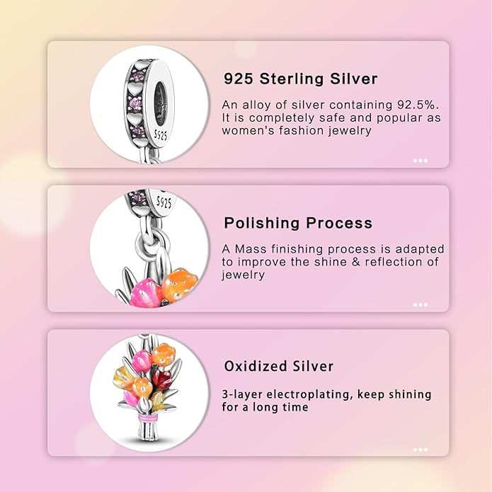 Hamsa Hand Dragon Bible Cross Prayer Charm 925 Sterling Silver Charms Fits Women's Charm Bracelet and Necklace Bead Charms Jewelry Gifts for Sister Friend