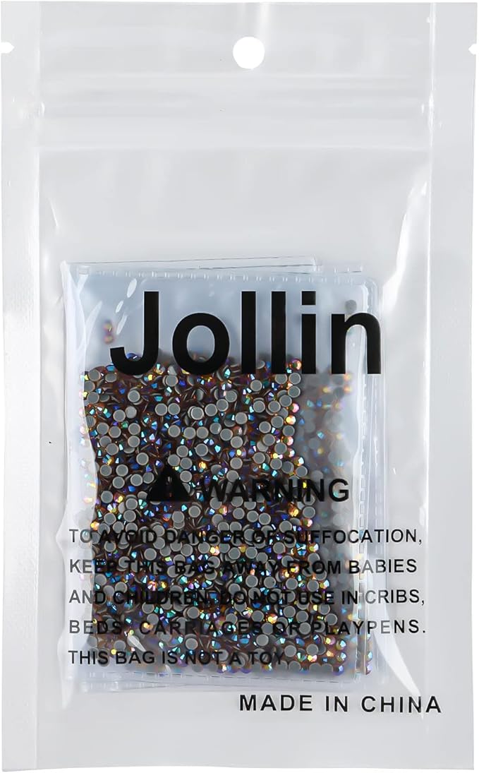 Hot Fix Crystal Flatback Rhinestones Glass Diamantes Gems 2.4mm(8ss 2880pcs, Topaz AB)