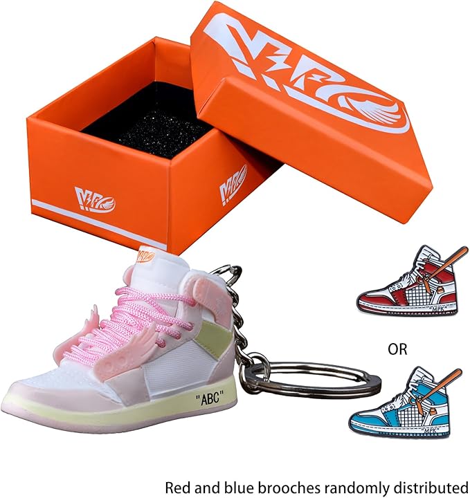MPK 3D Mini Shoe Keychain,Sneaker Shoe lovers Keychainirthday Birthday Party Mystery Goodie Bag Prizes