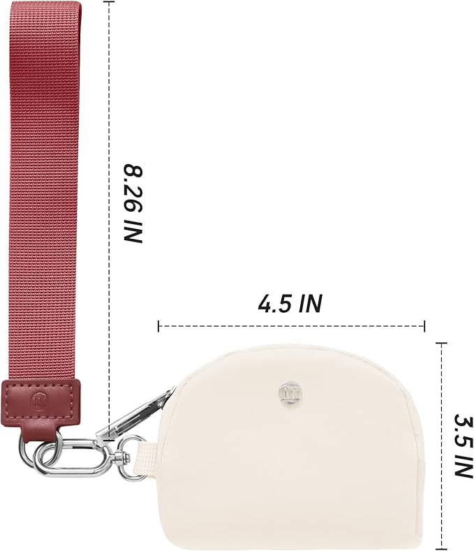 Mum's Memory Mini Zip Around Wristlet Wallet for Women Dual Pouch Wristlet Portable Wallet Coin Purse Mini Women Coin Pocket
