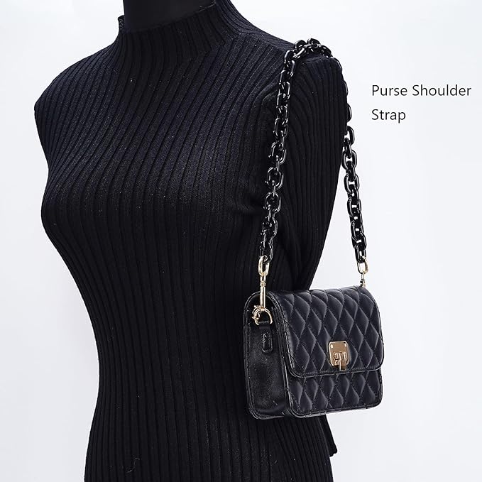 Cute Acrylic Purse Strap Bag Chain Handle Replacement Handbag Crossbody Shoulder Strap Accessory