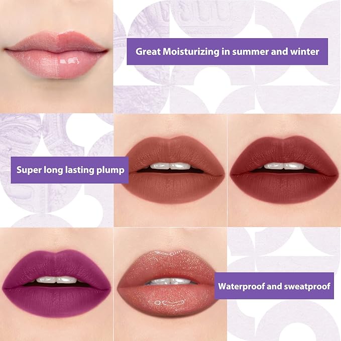 Color Nymph Makeup Organizers, Foldable Storage Box Coming with Full Kit Cosmetic Sets Makeup Kits For Teens Girls Make up Kit Includs Eyeshadow Mascara Lipstick Lipgross Blush and Tools -Purple
