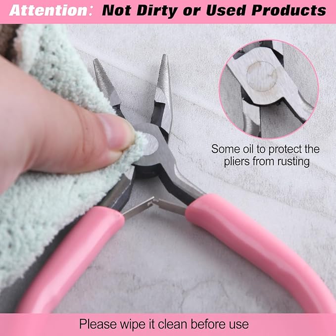 930 Pcs Jump Rings Lobster Clasps with Jewelry Pliers for Jewelry Making and Repair, Needle Nose, Round Nose Pliers and Wire Cutter, Tweezer, Thimble Ring for Wire Wrapping, Bracelets Crafts