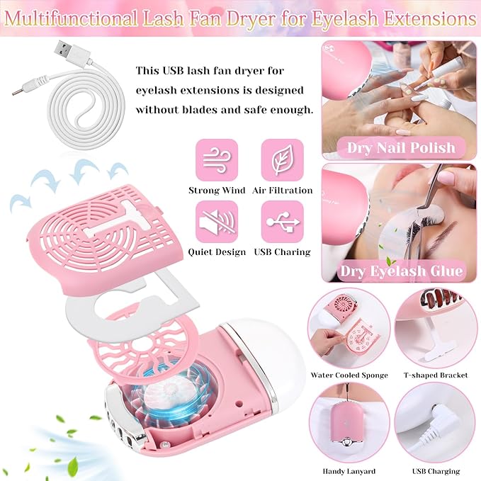 Lashes Kit for Eyelash Extension Beginners 470PCS Professional Lash Mannequin Head Practice Kit with Everything Lash Glue Lash Shampoo Lash Fan, Lash Extension Supplies for Practice Training