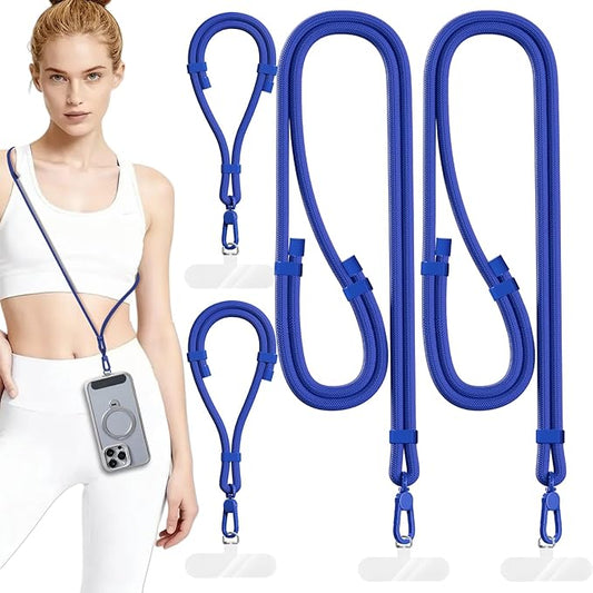 4 Pack Phone Lanyard & Wrist Strap, Cell Phone Lanyard for Around The Neck Adjustable Phone Strap for Most Smartphones