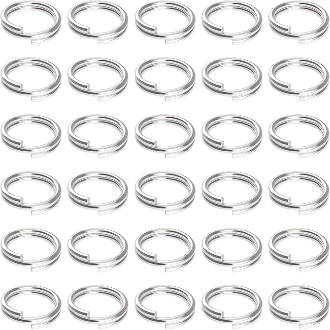 Uniclife 500 Pack 2/5 Inch Mini Split Jump Ring with Double Loops Small Metal Rings Connectors for Jewelry Necklaces Bracelets Earrings Crafts Ornaments and DIY Arts