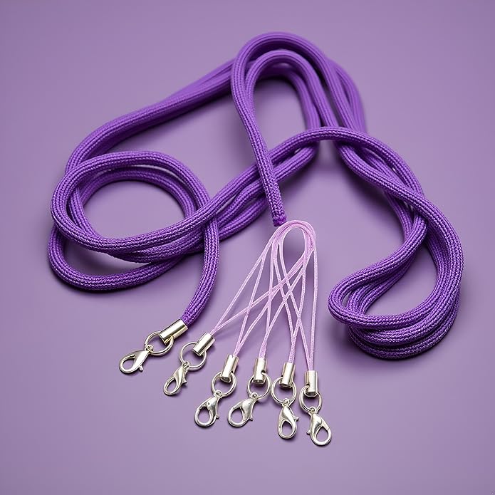 Mobile Phone Rope 20pcs Strap Charm Lariat Lanyard,Phone Charm with Lobster Clasp Cords for Cellphone/USB Drive/Keychain/DIY Jewelry Accessories Phone Accessories,Cell Phone Charms