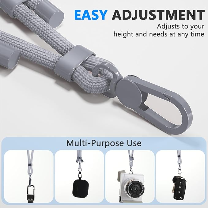 4 Pack Phone Lanyard & Wrist Strap, Cell Phone Lanyard for Around The Neck Adjustable Phone Strap for Most Smartphones