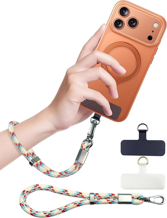 Phone Lanyard, Phone Wrist Strap for Cellphone Case, Adjustable Cell Phone Strap with 2 Tether Tabs for All Smartphones, Multicolor
