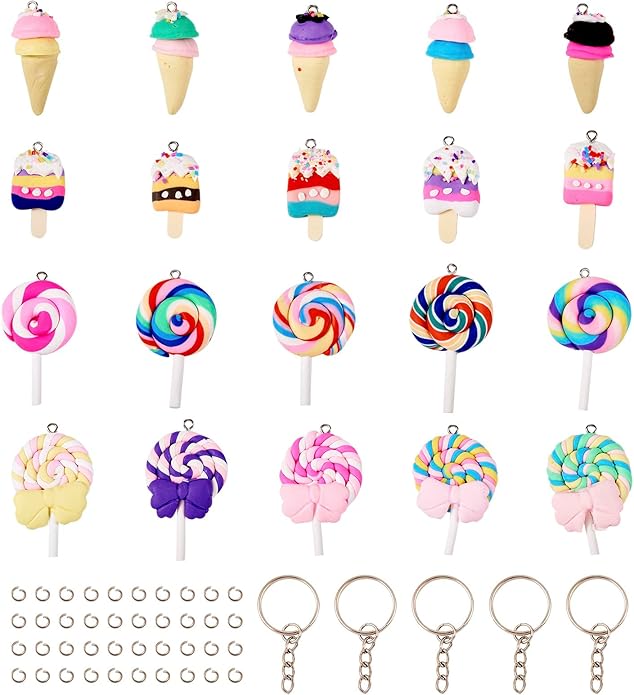 Craftdady Resin Plastic Miniature Food Snack Pendants Charms Ice Drink Juice Pendants Cute Bottle Fruit Keychain Charms Hang Ornament for DIY Craft Earring Bracelet Necklace Jewelry Making