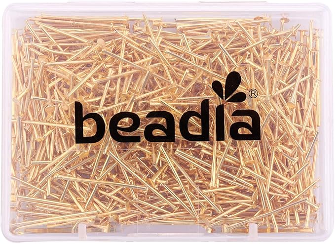 Head Pins Gold for DIY Jewelry Making 20mm 500pcs