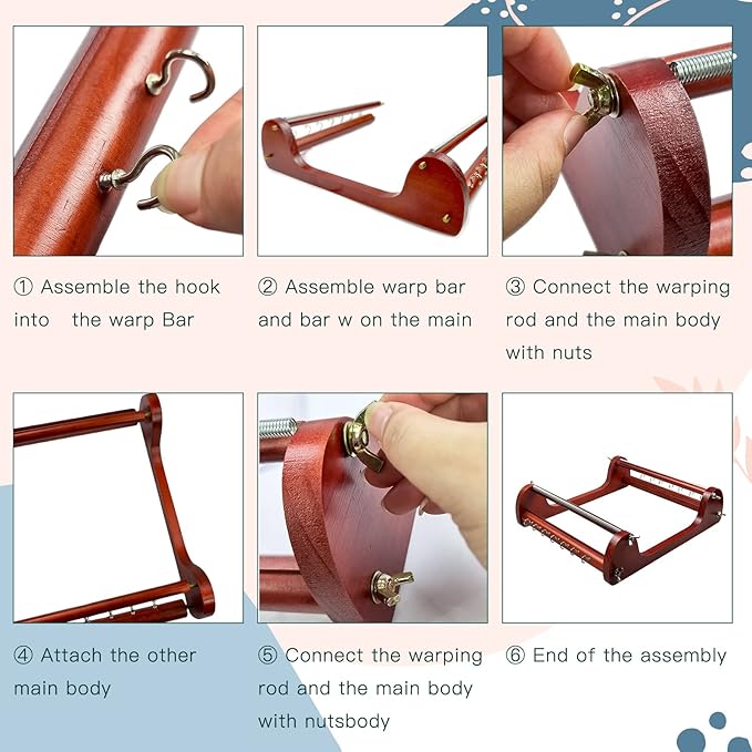 INDIVSHOW The Large Wooden Bead Loom Set with Seed Bead,Needle,Cotton Thread,Needle,Threader,Tweezre and Some Small Accessories,Jewelry Making Tools for DIY Necklace,Bracelet,Belts,and More