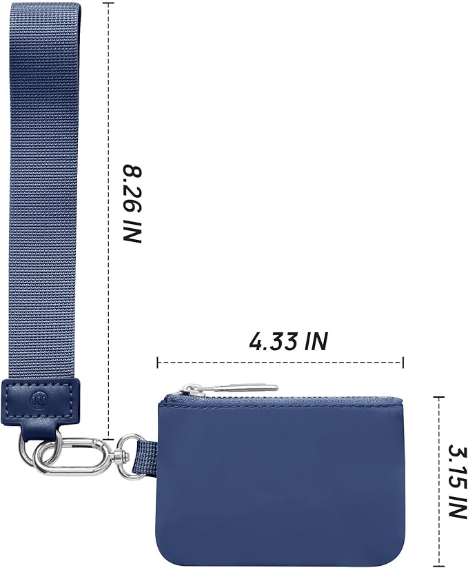 Mum's Memory Mini Zip Around Wristlet Wallet for Women Dual Pouch Wristlet Portable Wallet Coin Purse Mini Women Coin Pocket