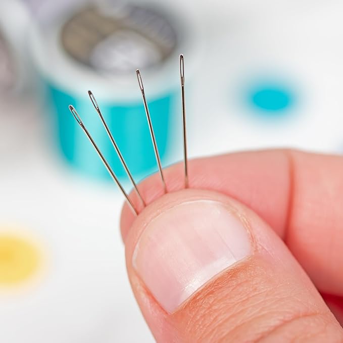 The Beadsmith Bead Embroidery Needles, Size 10 and 12 Assortment, Pack of 4, European Quality, Ideal for Right Angle Weave - The Blunt Tips Will not fray Threads as They Pass!