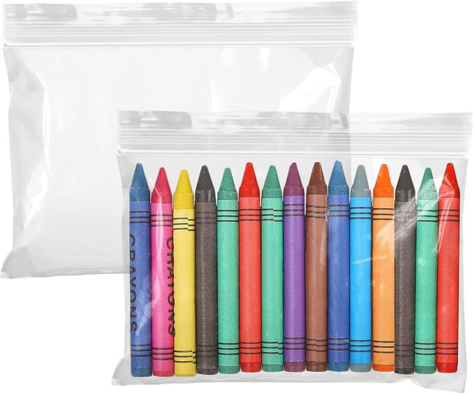APQ Clear Plastic Reclosable Zipper Bags, 6 x 4 Inches. Pack of 1000 Reclosable Plastic Bags with Zipper Closure. 2 Mil Plastic Jewelry Bags. Waterproof Reclosable Zip Bags for Industrial Use