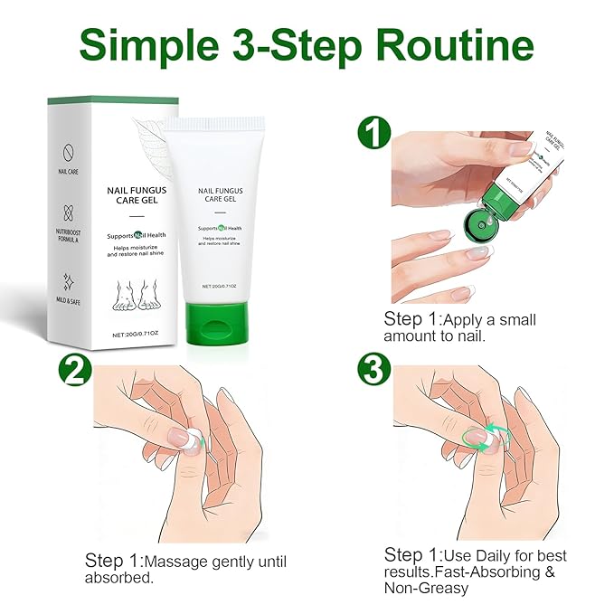 Natural Nail Repair Care Gel,Nail Growth Repair Cream, Multi-Purpose Nail Repair Treatment Gel for Feet