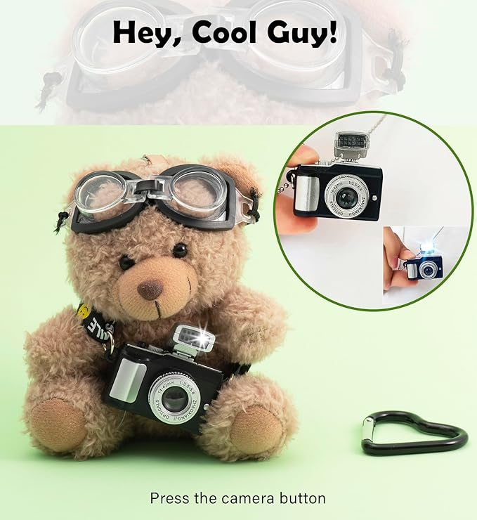 Cute Key Chain Plush Bear Bag Charm Teddy Bear Keychain Gift For Handbag,Purse, Backpack, Car Keys