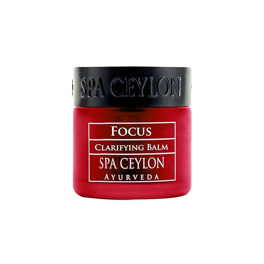 SPA CEYLON Focus Clarifying Balm, Clean Ingredients, Vegetarian, Meditation Balm, Aromatherapy, Natural Calm, 100% Natural Organic, Essential Oils (Cedarwood, Frankincense)