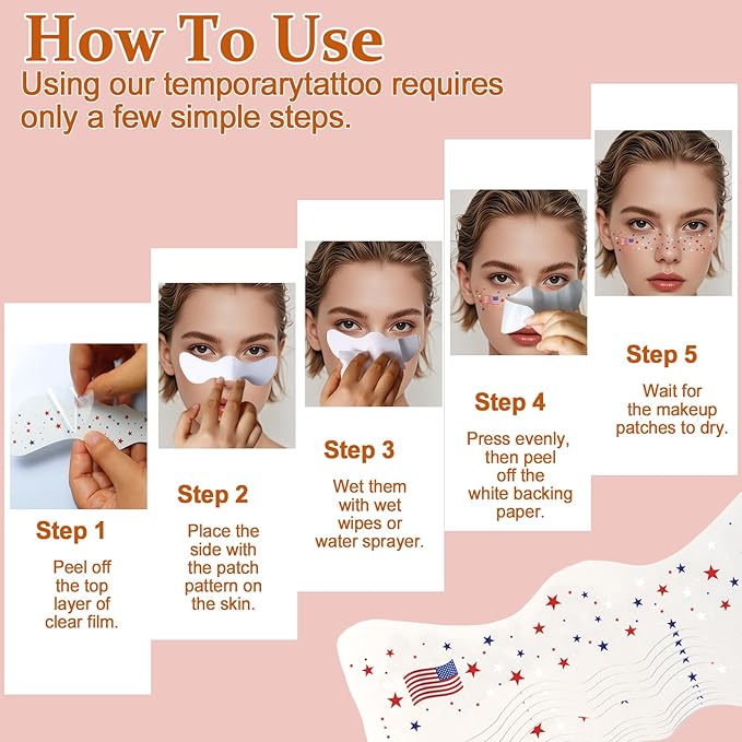 Boko 10Pcs Face Glitter Freckles, Rose Gold Freckle Temporary Tattoos for Girl Women Freckle Makeup, Waterproof Metallic Glitter Makeup Patches for Festival Concert Party Rave Accessories