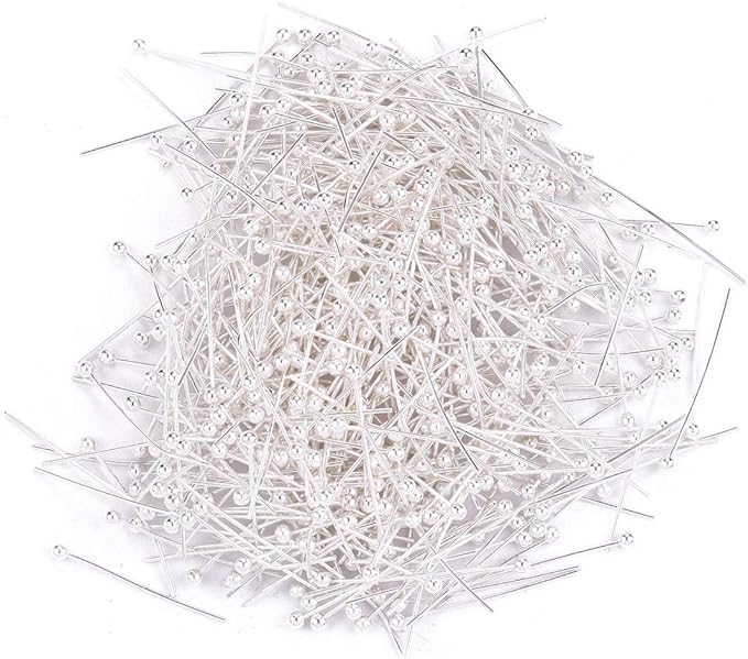 Ball Head pins Silver for DIY Jewelry Making 20mm 600pcs