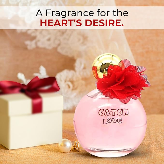 A CENTER 4PCS Perfume Set for Women - Floral Fragrance Gift Set with Vanilla,Sweet Fruity, Eau De Parfume| 3.4 Fl Oz Each Women's Cologne(Valentine Milano,Sexy Gold,Catch Love)