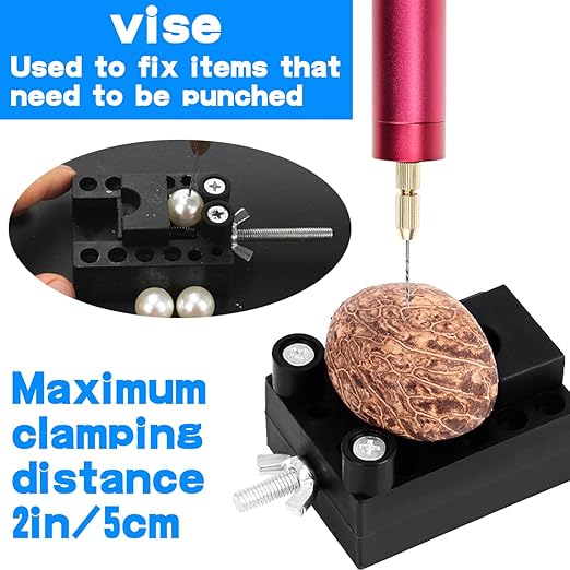 Electric Mini Drill with 10 Pcs Twist Drills Bits (0.81.2mm) and 200 Pieces Eye Screw for Resin, Plastic,Wood Polymer, DIY Jewelry, Key Chain Making, ZYdrill set