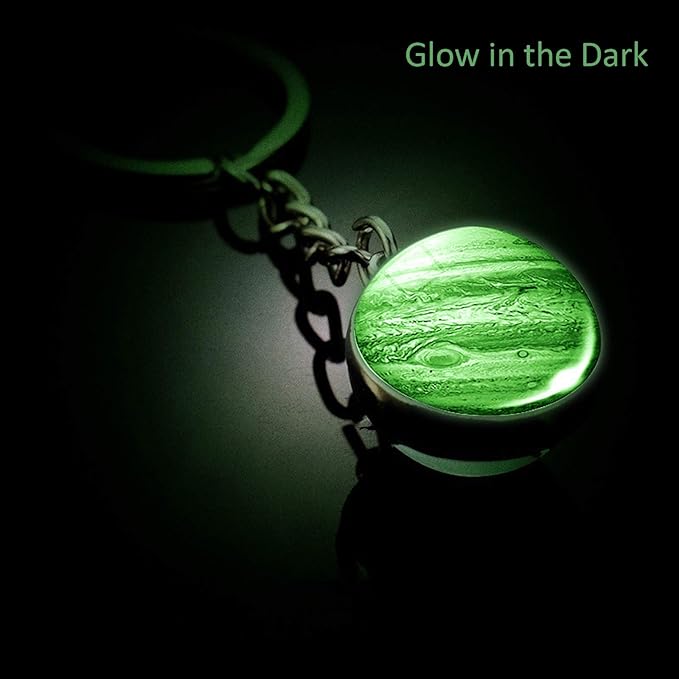 JWPavilion Solar System Planet keychain Accessories Pendant Glow In The Dark